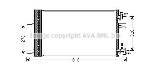 AVA QUALITY COOLING Kondensators, Gaisa kond. sistēma OLA5499D